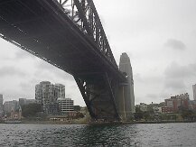 Going under Hanger Bridge